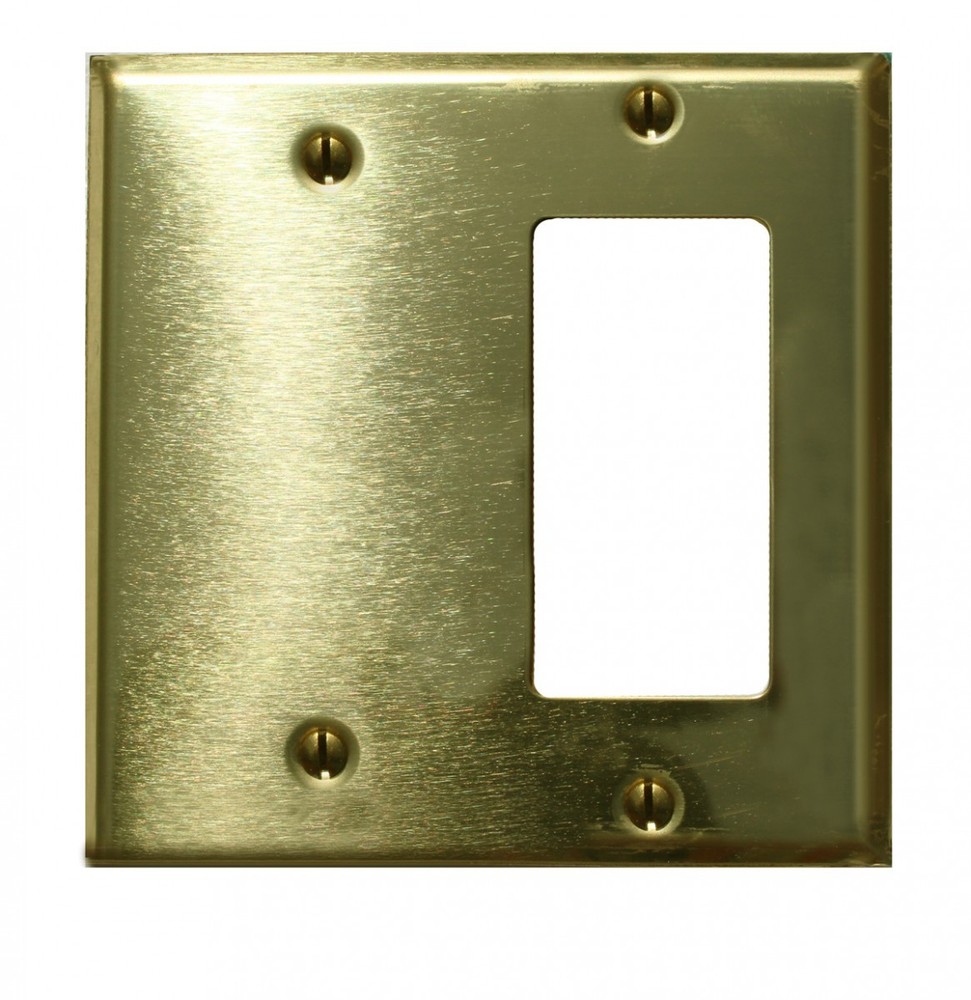 Switchplate Solid Brass GFI Blank | Renovator's Supply