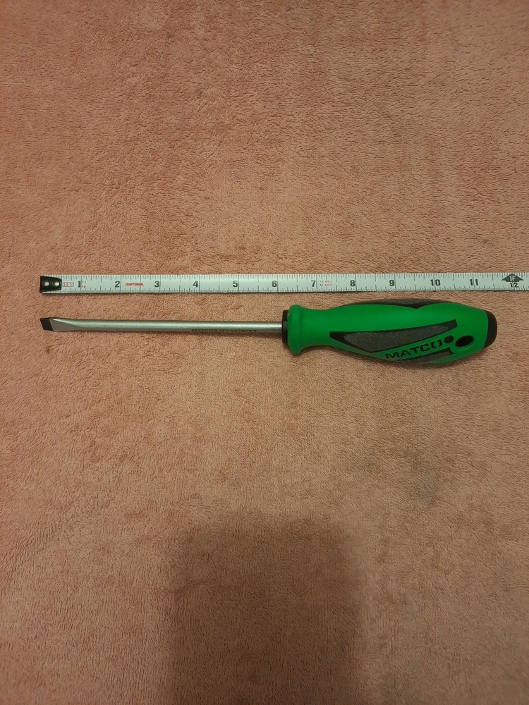 Matco Tools Slotted Screwdriver Green New