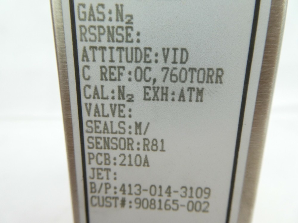 UNIT Instruments UFC-8160 Mass Flow Controller MFC 1 SLM N2 Working Surplus