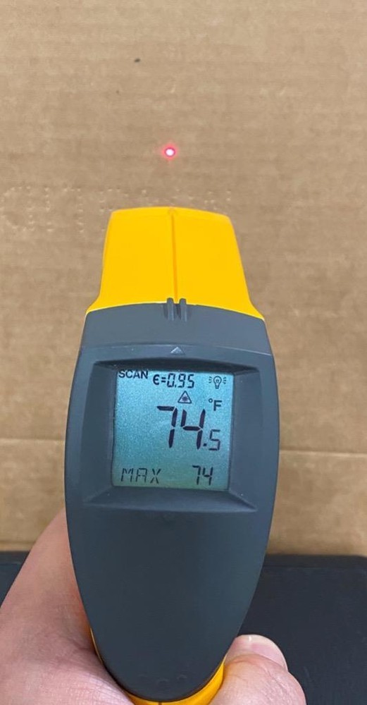 FLUKE 63 IR THERMOMETER W/ CASE- USED.