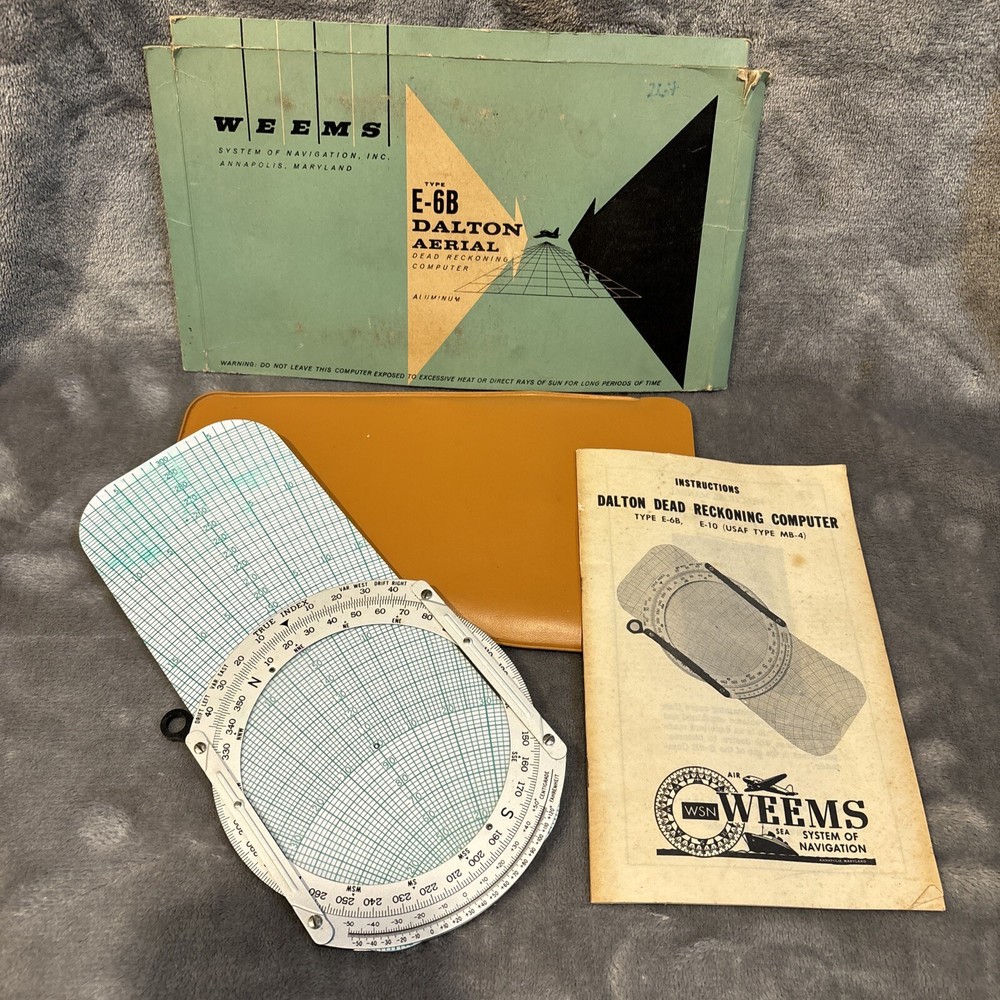 Weeks System Of Navigation Dalton Dead Reckoning Computer Type E-6B E-10