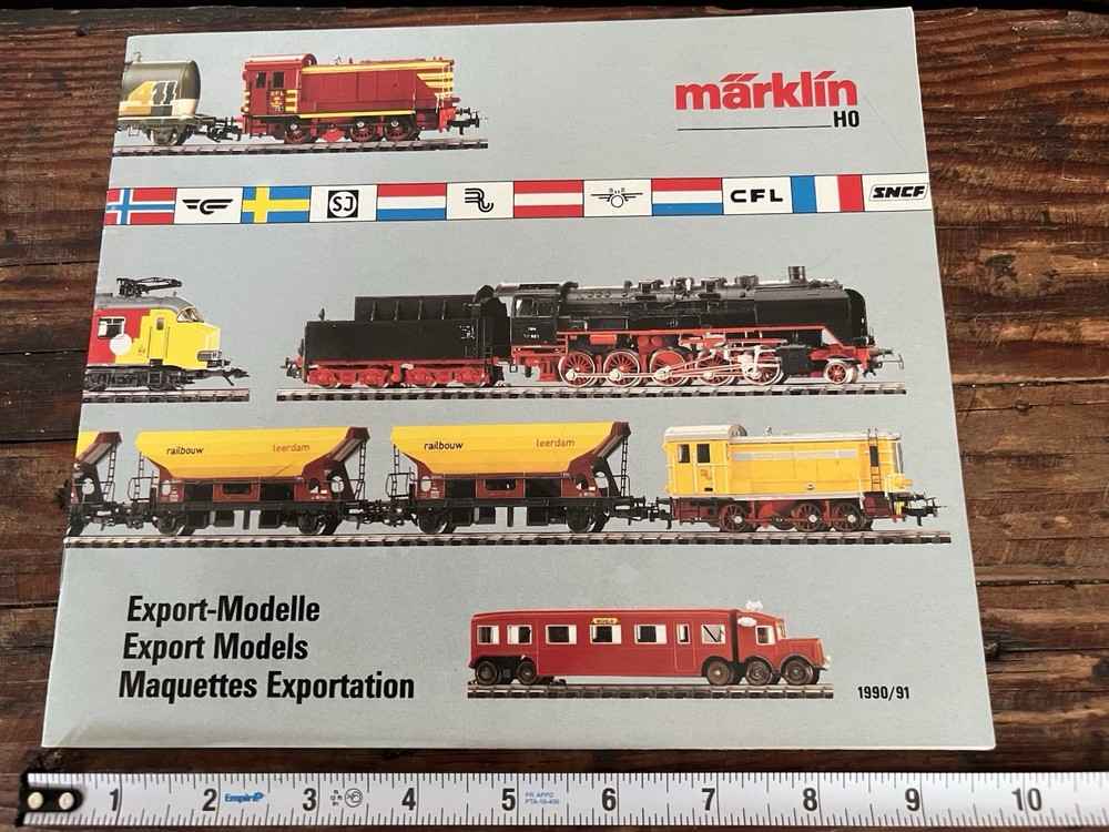 Vintage 1990-91 Marklin Germany Model Trains Catalog