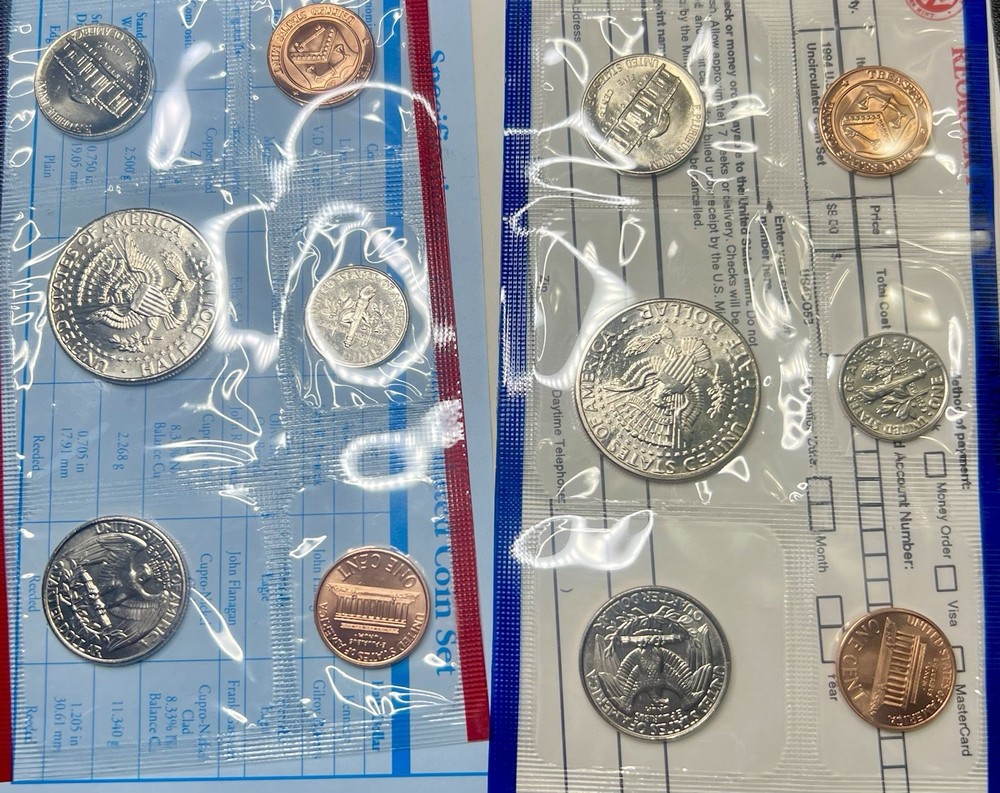 1994 US Mint Uncirculated Set Original Packaging P D Coins
