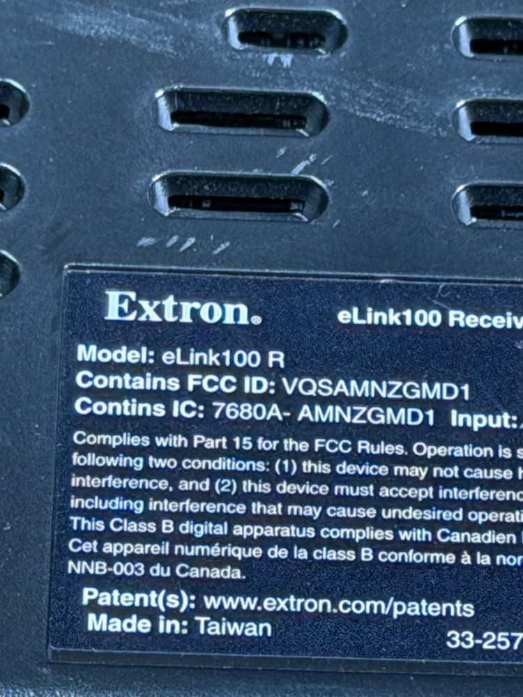 Extron eLink 100 R Wireless Receiver & Transmitter Units Work Ships Fast!!!