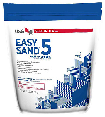 USG Sheetrock 384024 Easy Sand 5 Lightweight Setting-Type Joint Compound, 3 Lbs.