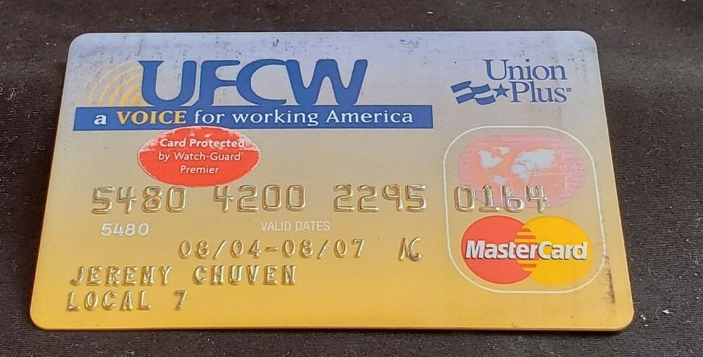 Union Plus MasterCard exp 2007  cc1535