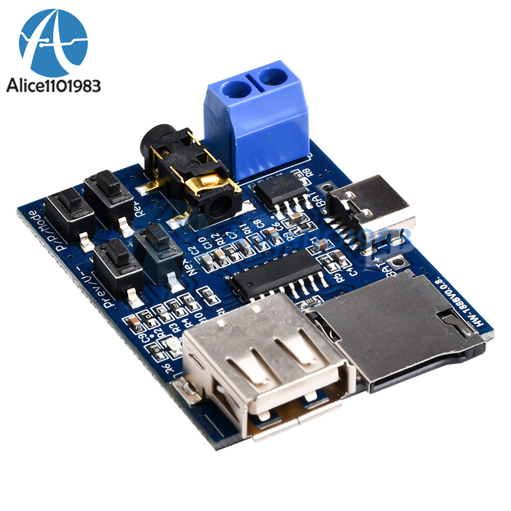 TF Card U-disk MP3 Format Decoder Board Amplifier Decoding Audio Player
