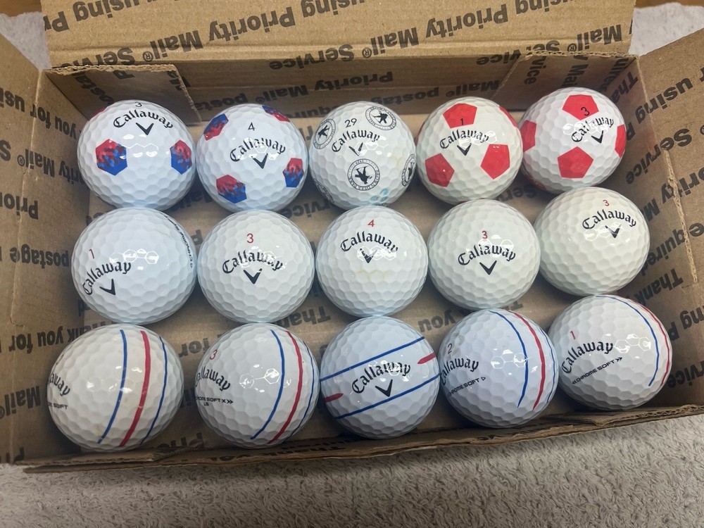 15 MINT! Callaway Chrome Soft Golf Balls—AAAAA