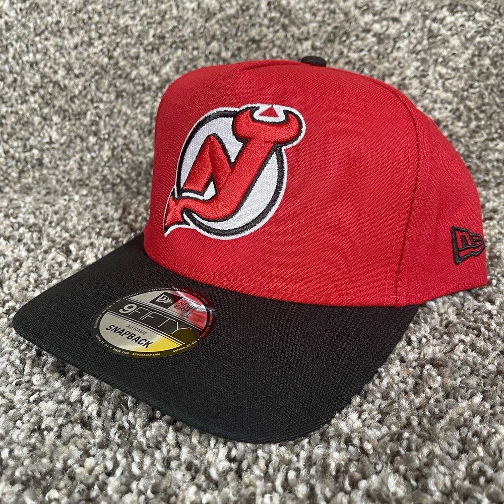 New Jersey Devils New Era 9Fifty A-Frame Adjustable SnapBack Black/Red Cap Hat