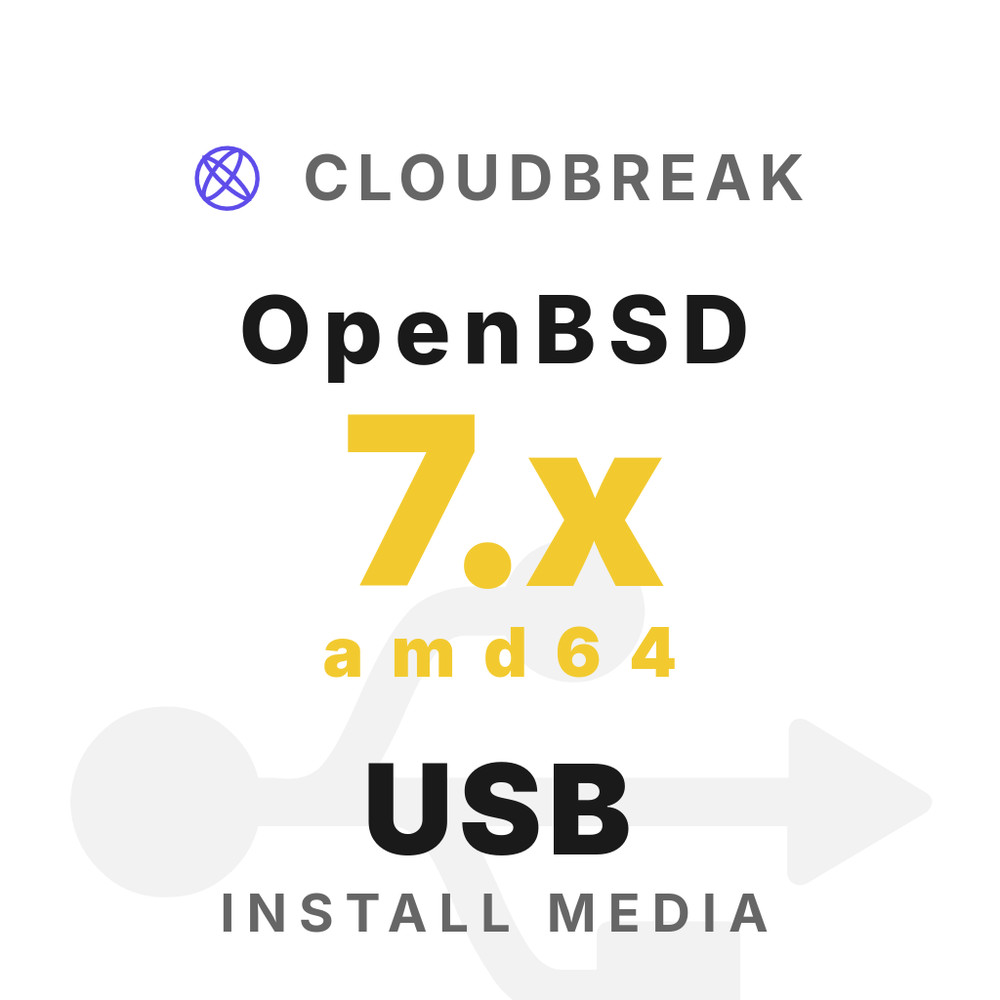 OpenBSD 7.x amd64 Bootable/Live Install USB NEW