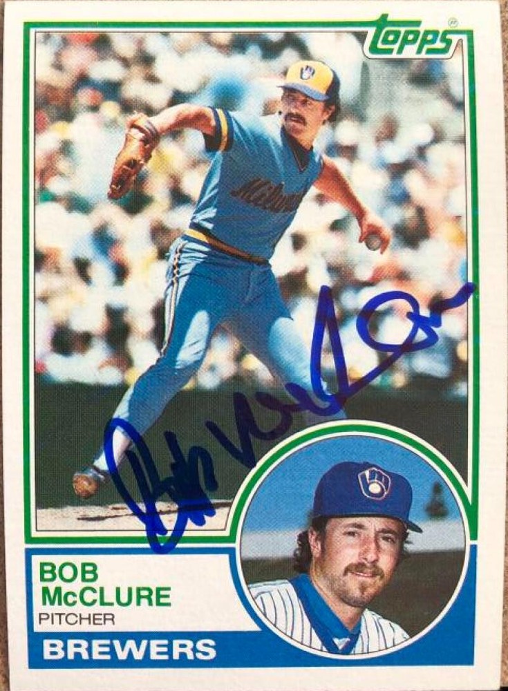 Bob McClure Autographed 1983 Topps #62