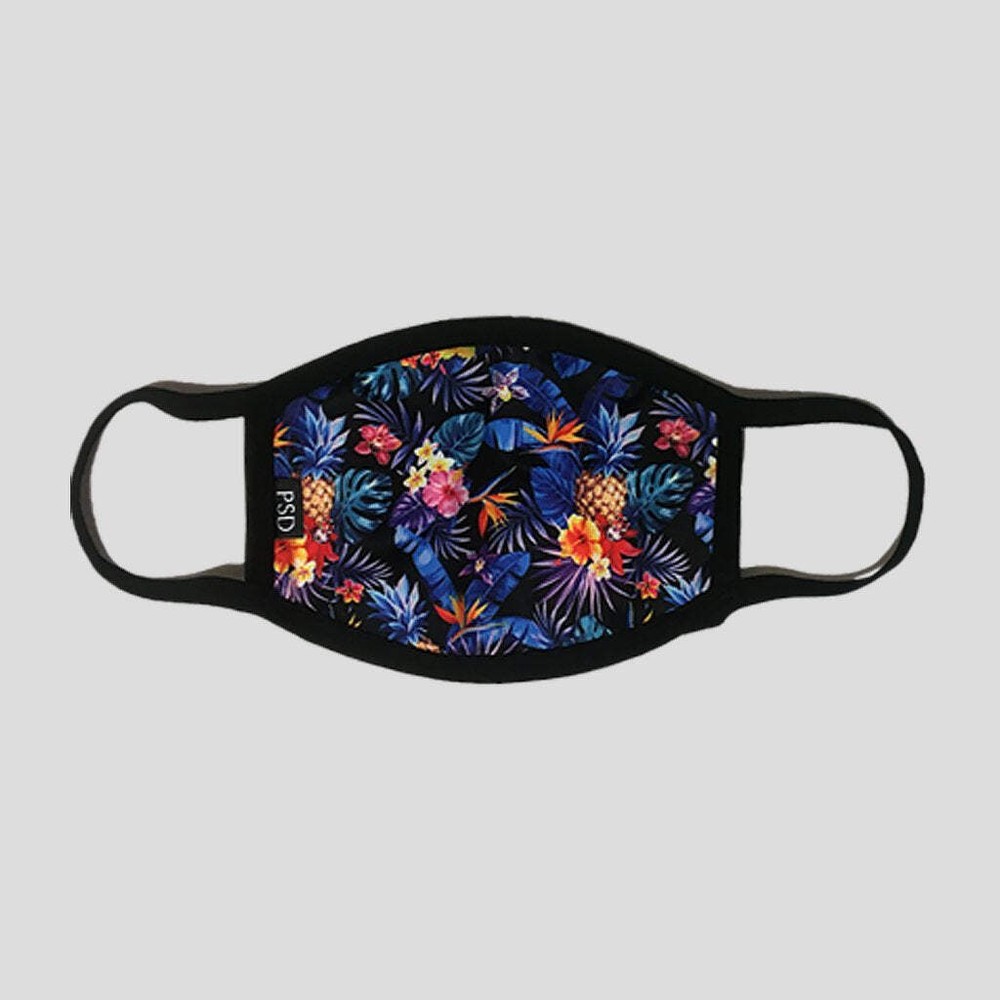 PSD Pineapple Blue Face Mask Protective Comfortable Covering Washable Reusable