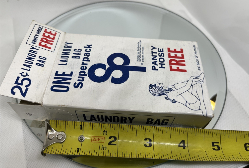 1960s LAUNDRY Plastic Laundromat Vending Machine Bag
