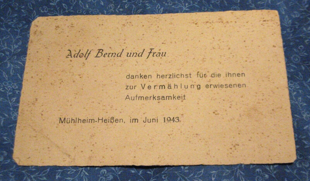 WW 11 War German Map Case Makers Name Printed Extra Nice Original Condition