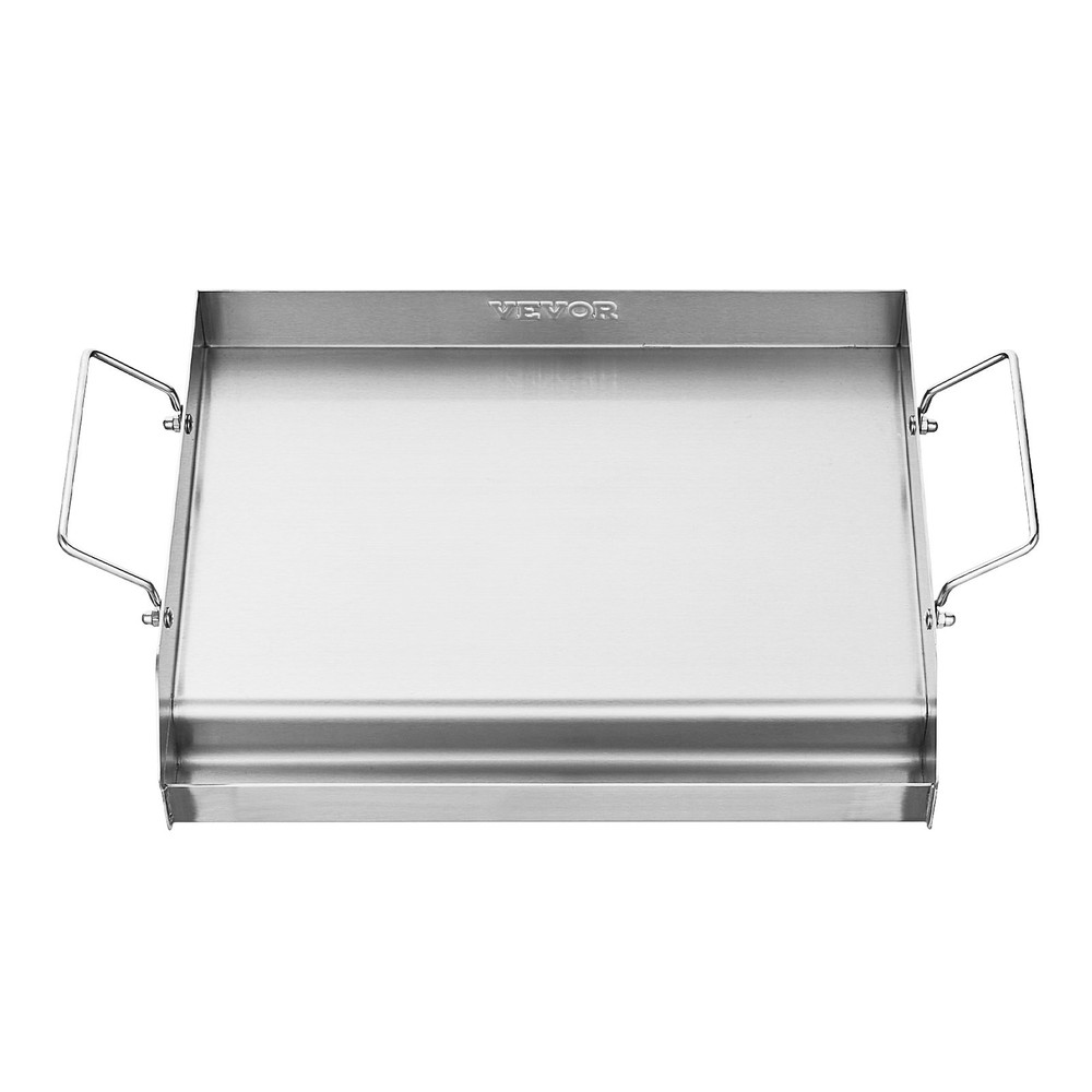 Stainless Steel Griddle 17x13 inch Universal Flat Top Rectangular Plate Ga
