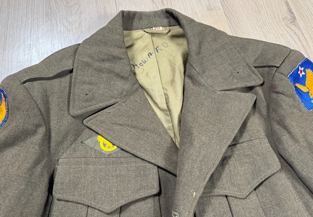 WW2 Dated US Army Air Corps Force Eisenhower Ike Jacket Uniform Size 34R