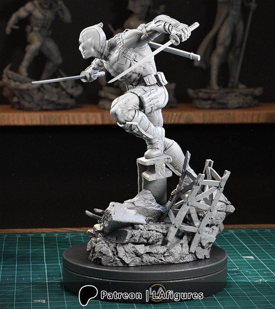 Deadpool resin scale model kit unpainted 3d print
