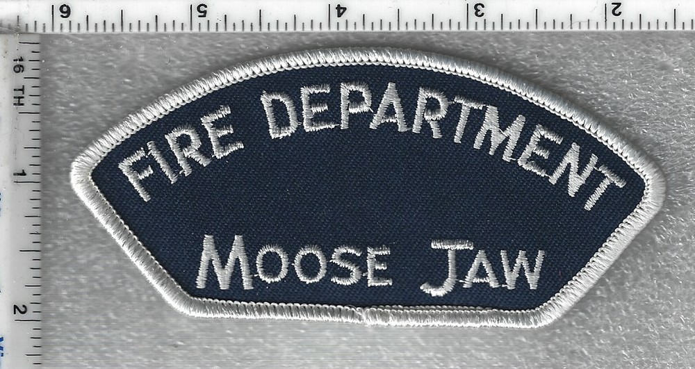 Moose Jaw Fire Department (Saskatchewan, Canada) White Shoulder Patch