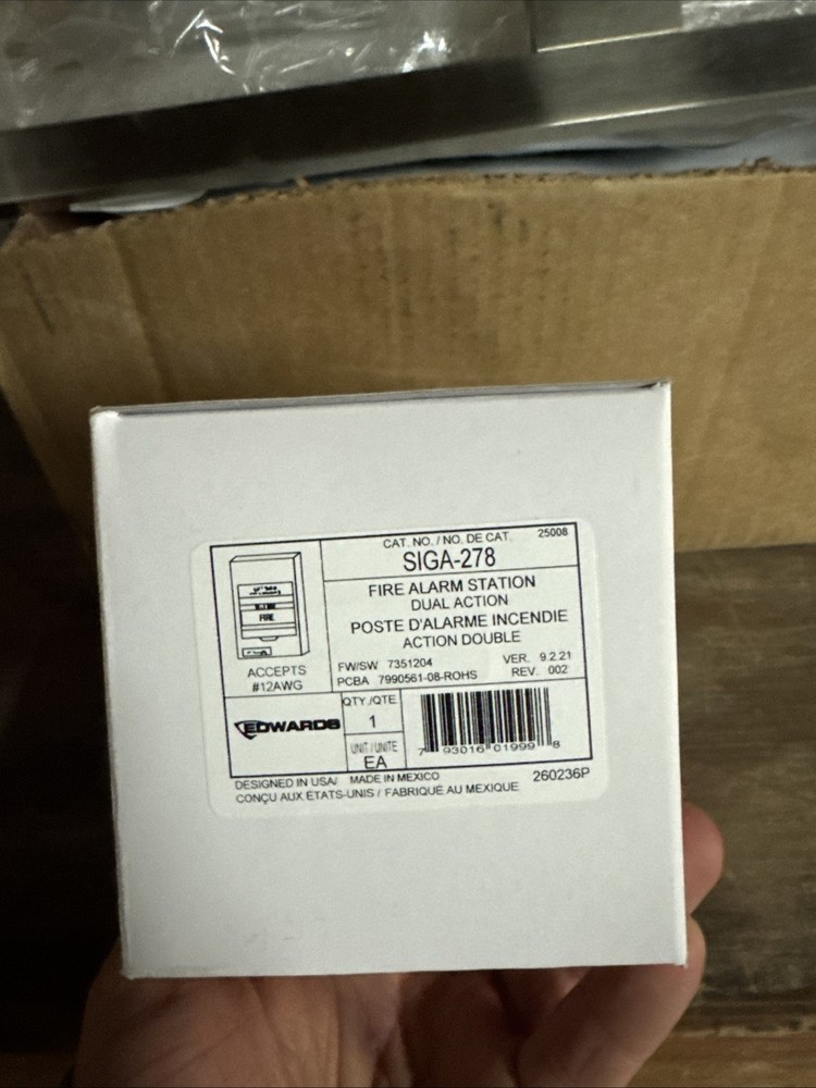 Edwards SIGA-278 Fire Alarm Pull Station