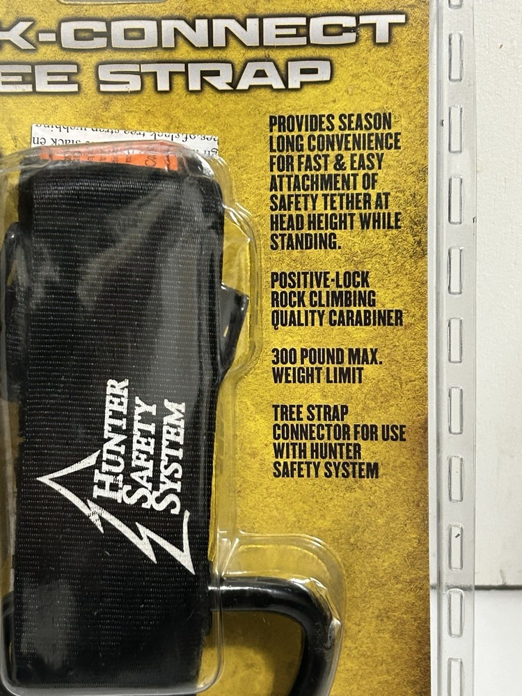Hunter Safety System Quick-Connect Tree Strap Tree-Stand Hunting Single NOS