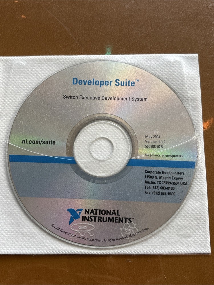 National Instruments Switch Executive Development System Version 1.0.2 500908-07