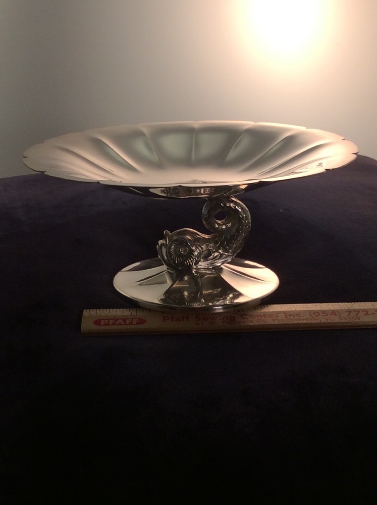 vintage silver plate candy dish BY "Pairpoint"