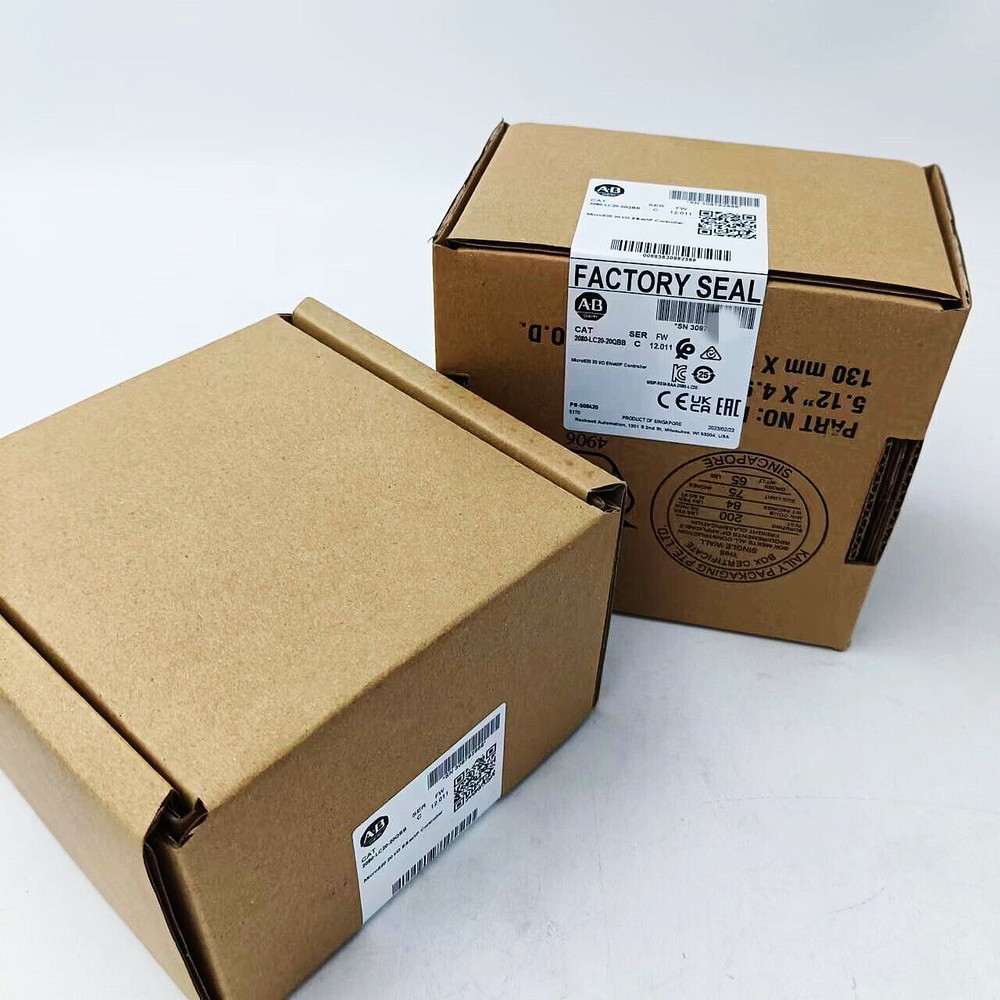 New Allen Bradley AB 2080-LC20-20QBB Micro800 SerC ENet/IP Controller 24VDC TX