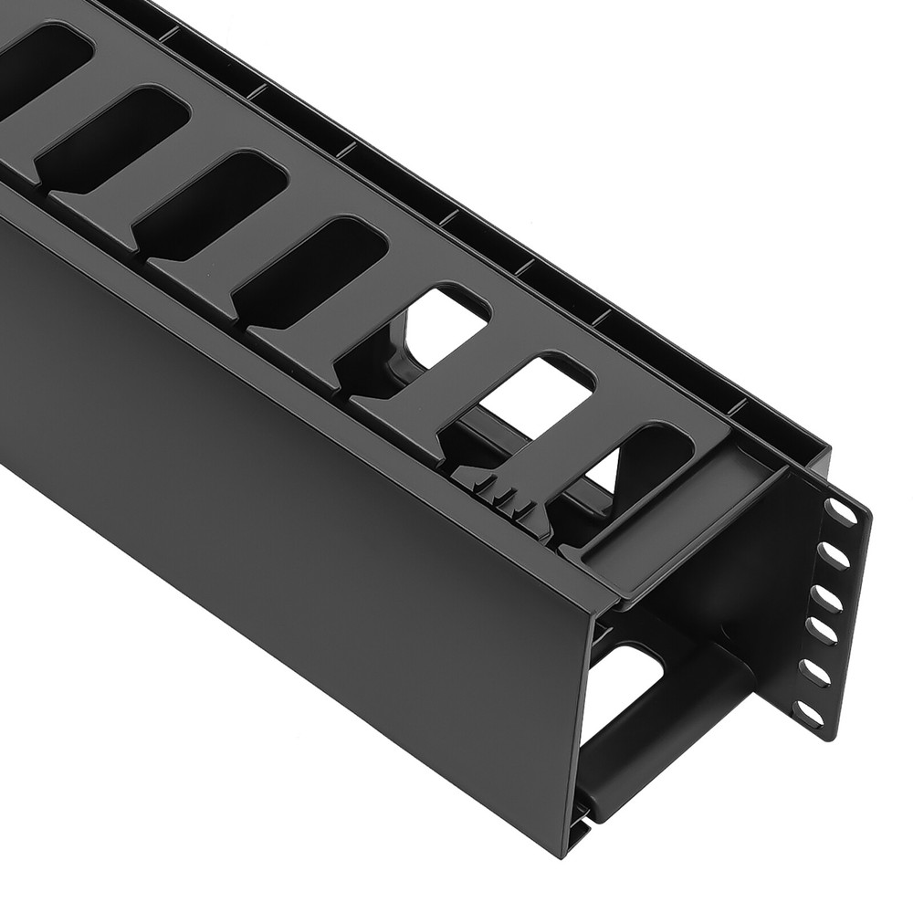 4 Pack Horizontal Rack Mount Cable Management, Cable Organizer, Cable Raceways