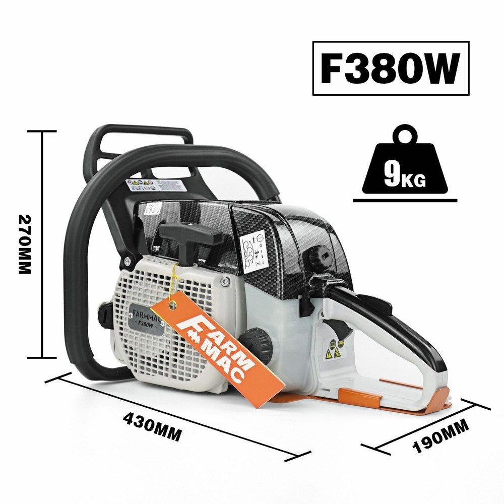 72cc Gas Powered Chainsaw with 28'' Guide Bar Chain Compatible with MS381 MS380
