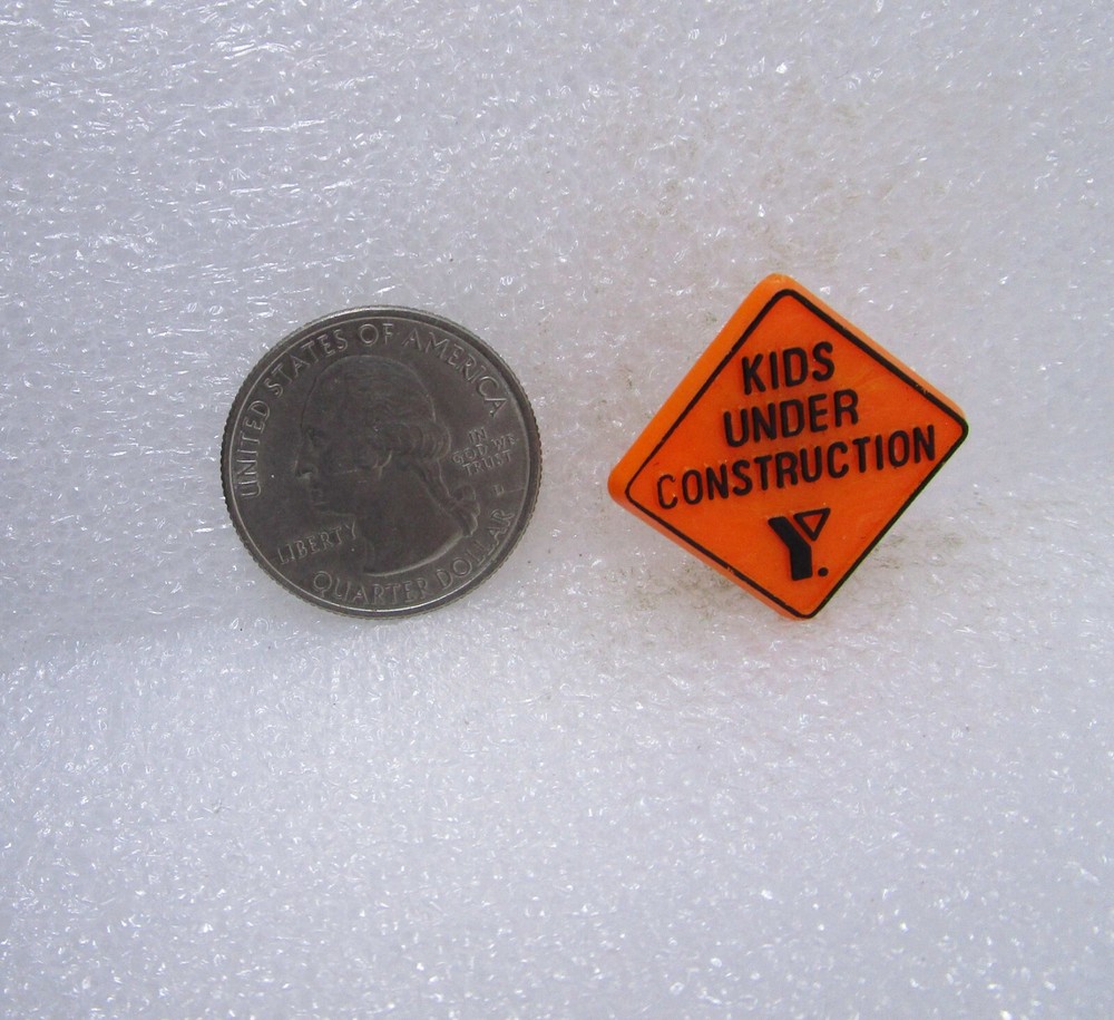 Kids Under Construction YMCA Plastic Pin