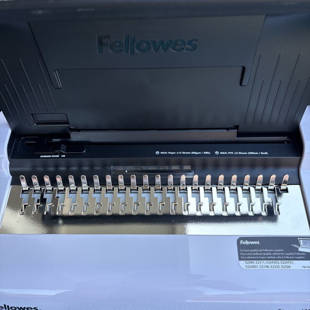 Fellowes Star + 150 Manual Comb Binding Machine Bundle Tested