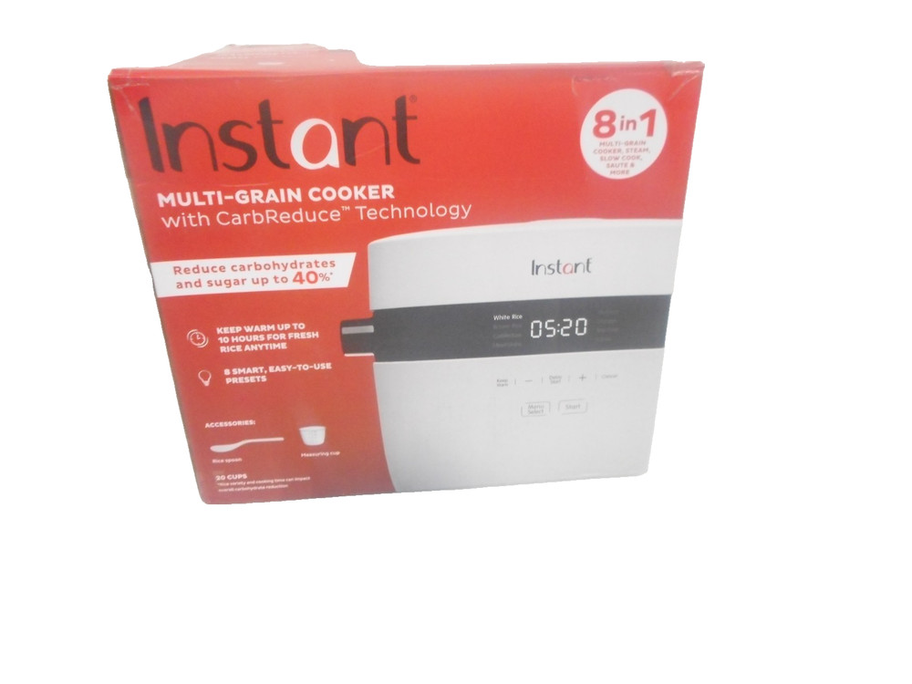 Instant Pot 20 Cup Rice Multi Grain Cooker with Carb Reducing Technology