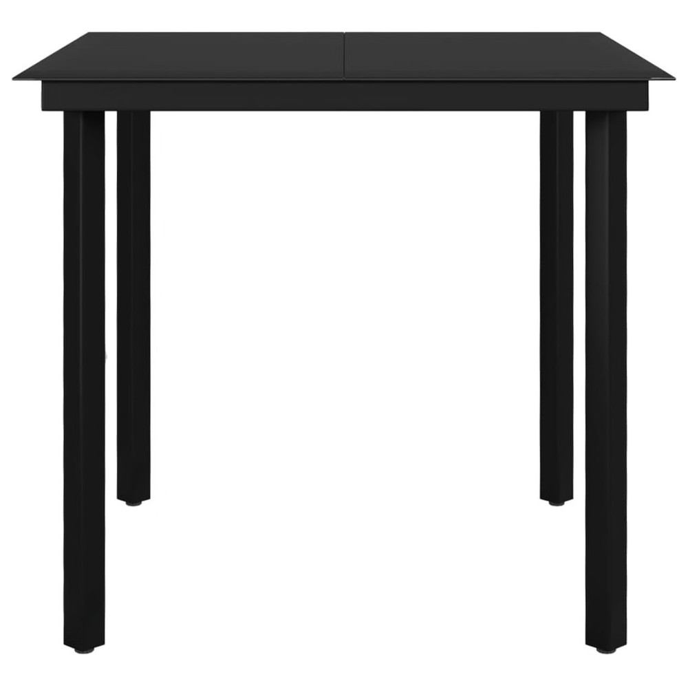 Garden Dining Set Grey, Dark grey, Black