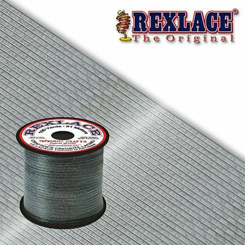 Silver Sparkle Plastic Rexlace 100 Yards