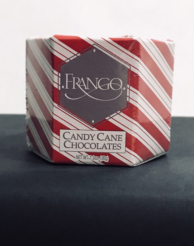 HTF Exclusive 2014 Macys Frango Candy Cane Chocolates Mini Collectible Container