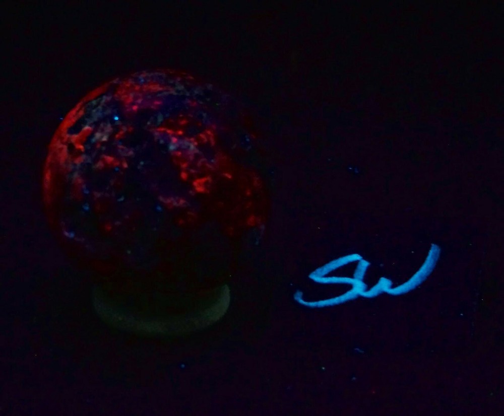Fluorescent AZ Calcite 35mm Sphere 4716