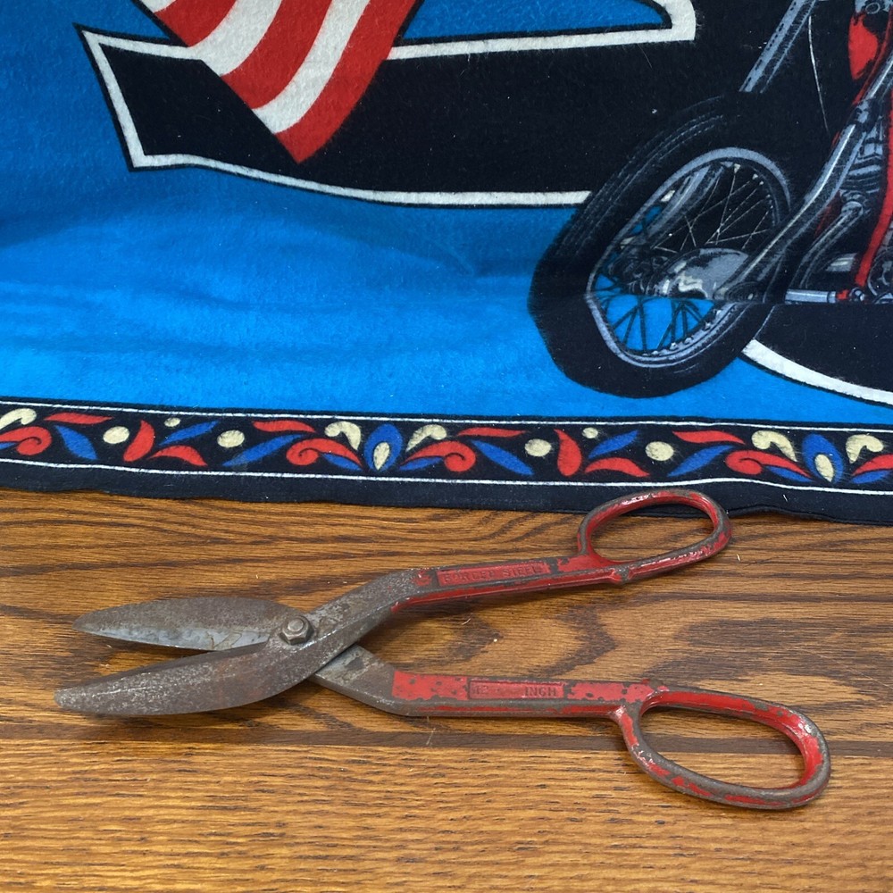 Vintage BB 12" Forged Steel Tin Snips