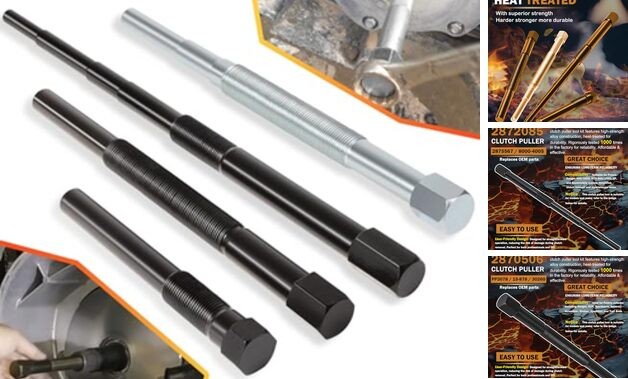 4-Piece Clutch Puller Tool Kit - Includes Primary Drive Clutch Pullers for