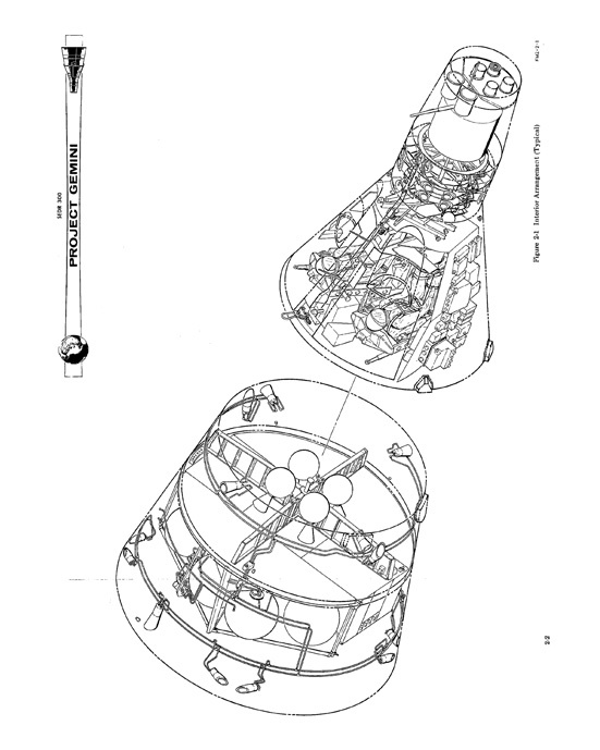 NASA PROJECT GEMINI SPACE CAPSULE FLIGHT MANUAL BOOK Space Flight Spacecraft