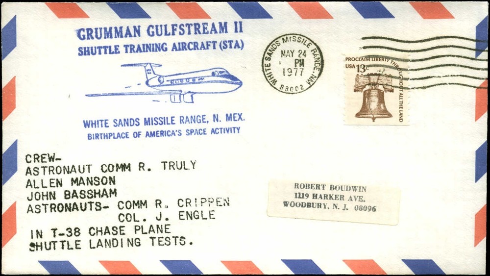 5/24/77 White Sands Missile Range, NM, Shuttle Training Flight