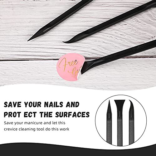 18 Pieces Nonscratch Plastic Scraper Tool Carbon Fiber Plastic Scraper Multipurp