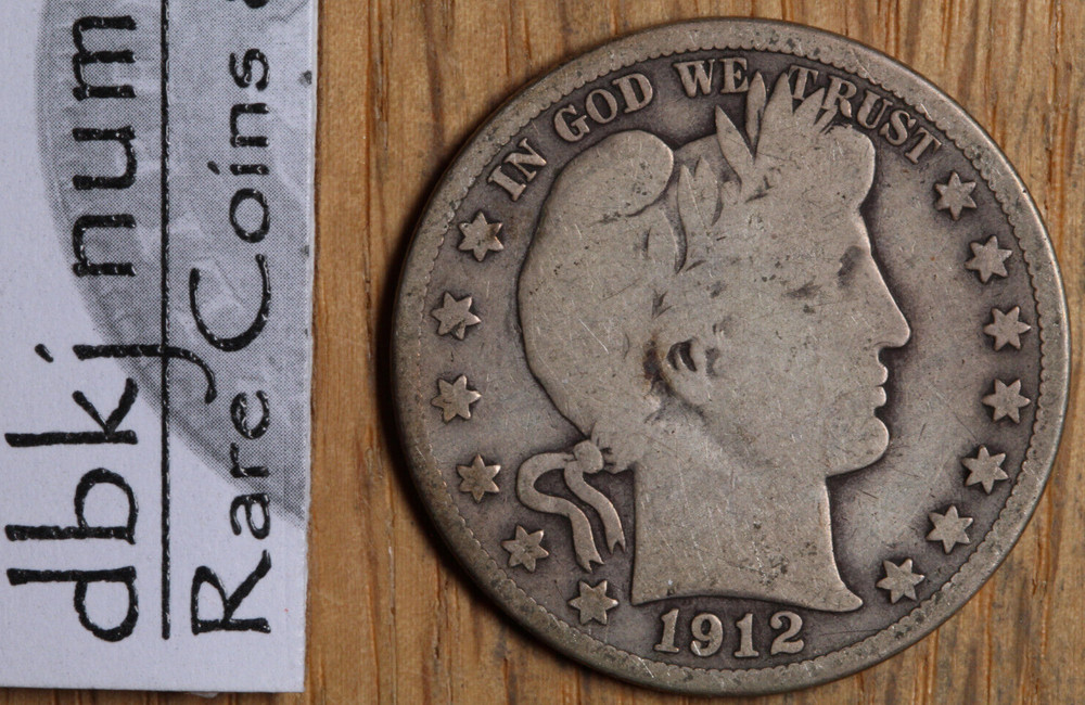 1912 (S) - Barber Half Dollar - G - Good