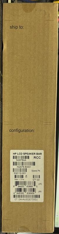 HP LCD Speaker Bar NQ576AA