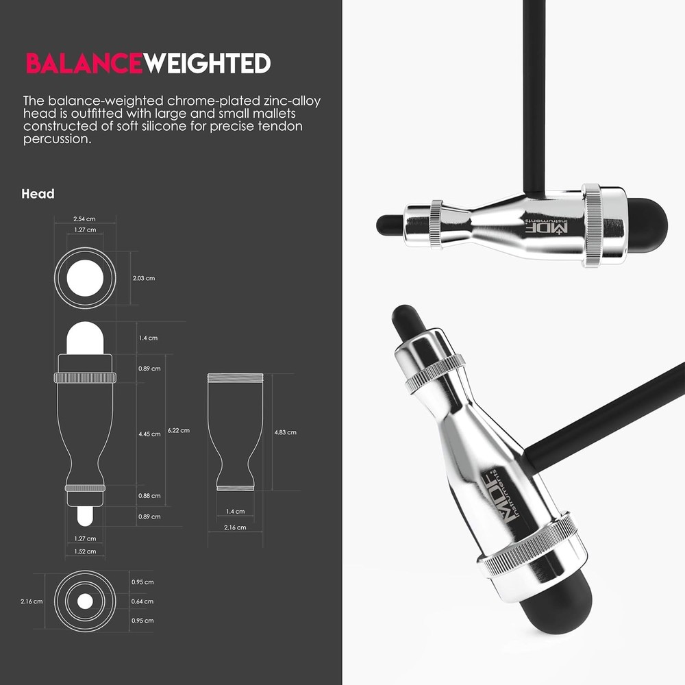 Precision Reflex Hammer for Neurological Assessments with Free Parts Program