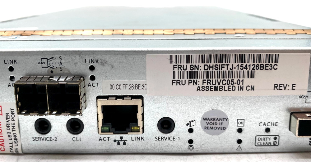 DOT HILL FRUVC05-01 GALLIUM DISK ARRAY SAS CONTROLLER MODULE 81-00000078-00-09