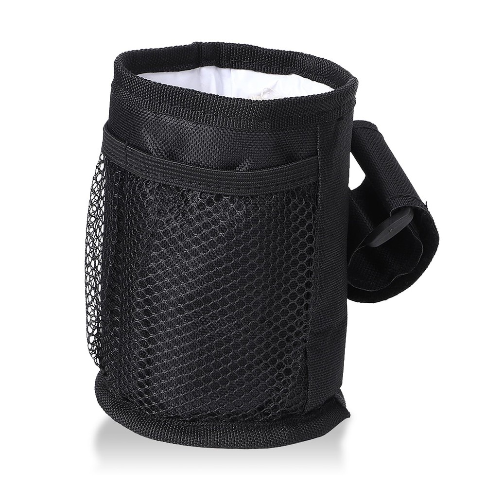 Stroller Cup Holder with Several Mesh Pockets, Sturdy Polyester Material Whee...