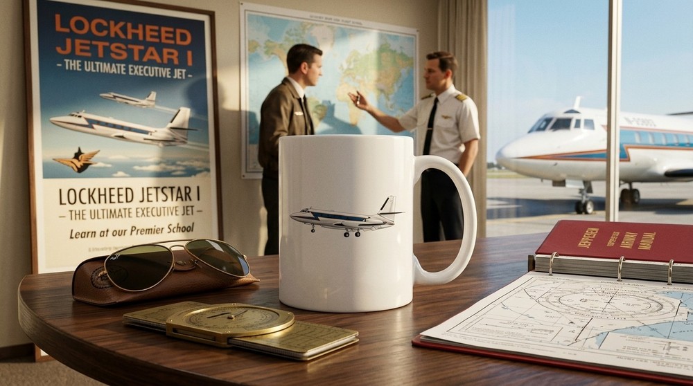 Lockheed JetStar I Ceramic Coffee Mug - 15oz.