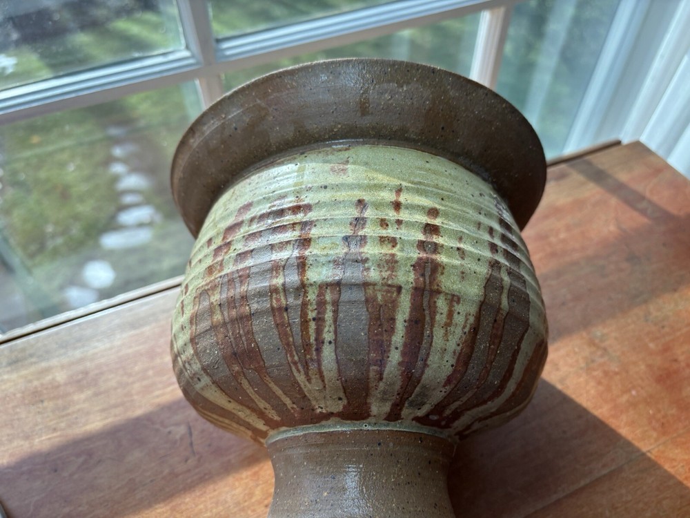 Studio Pottery Planter Artist Signed