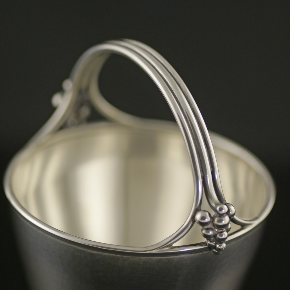 Danish Silver Bowl w/ Handle - H. Wilhelm F. Jensen