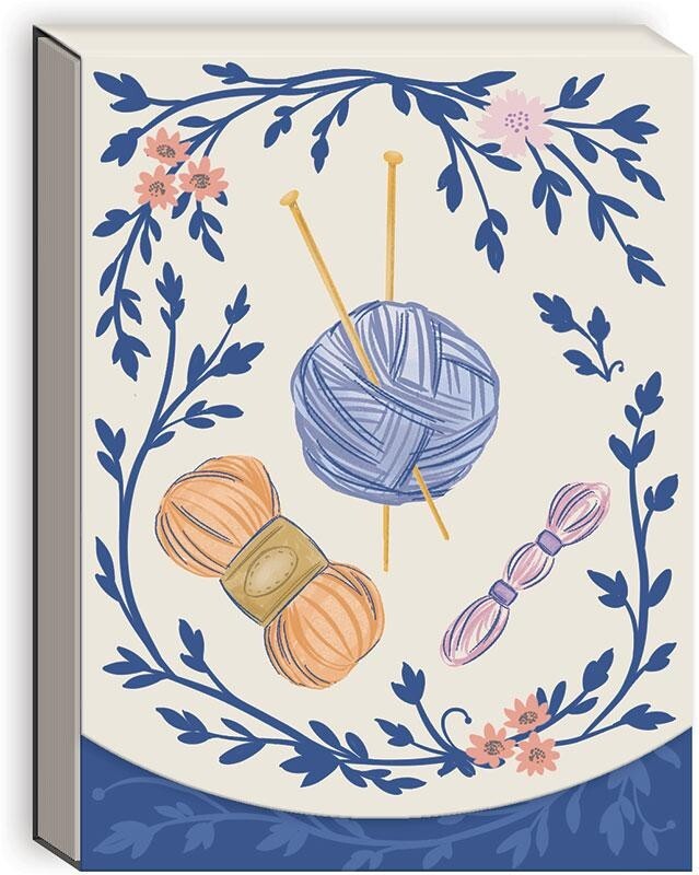 Moda Pocket Notepad Yarn 3" x 4" Notepads 75 Sheets Per Pad Pink & Blue